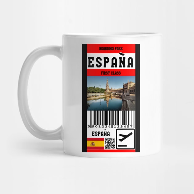 Spain first class boarding pass by Travellers